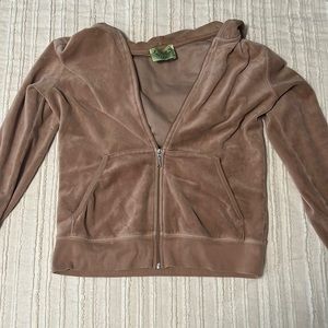 Tan Juicy Couture matching velvet track suit